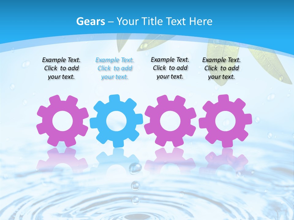 Summer Purity Healthy PowerPoint Template