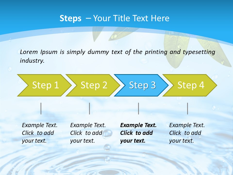 Summer Purity Healthy PowerPoint Template