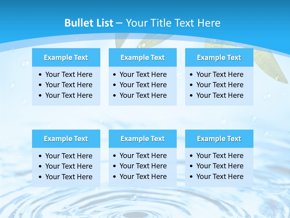 Summer Purity Healthy PowerPoint Template