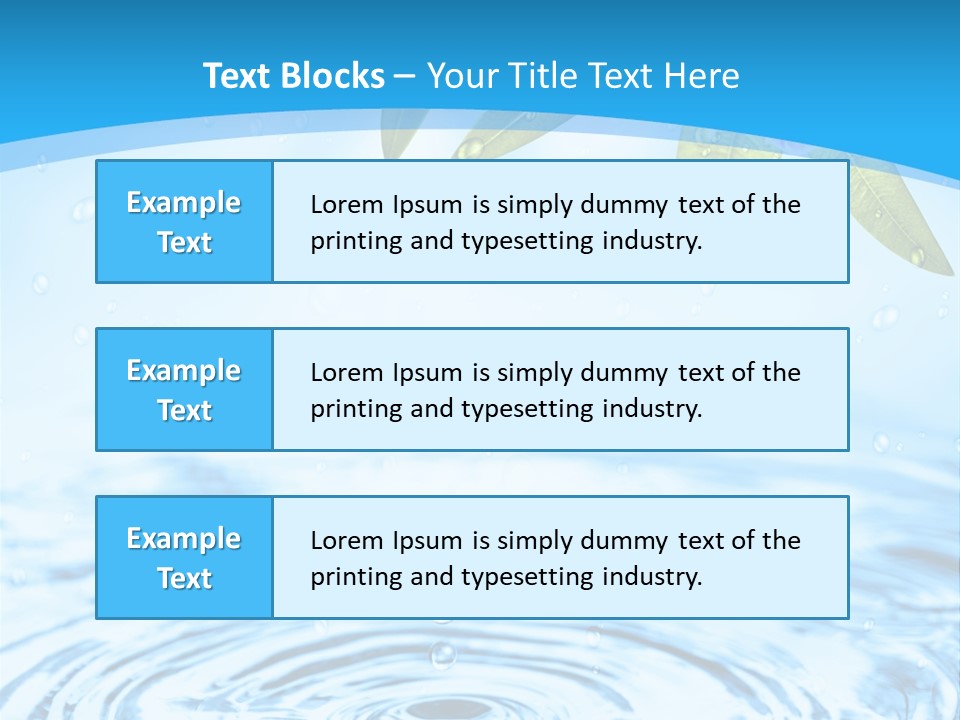 Summer Purity Healthy PowerPoint Template
