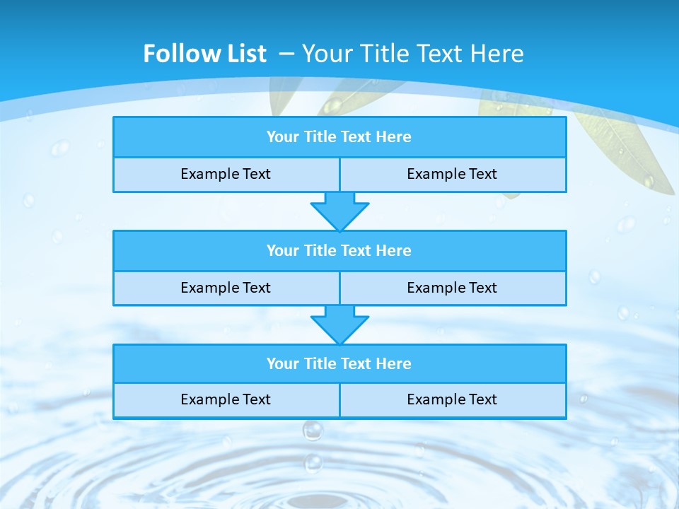 Summer Purity Healthy PowerPoint Template