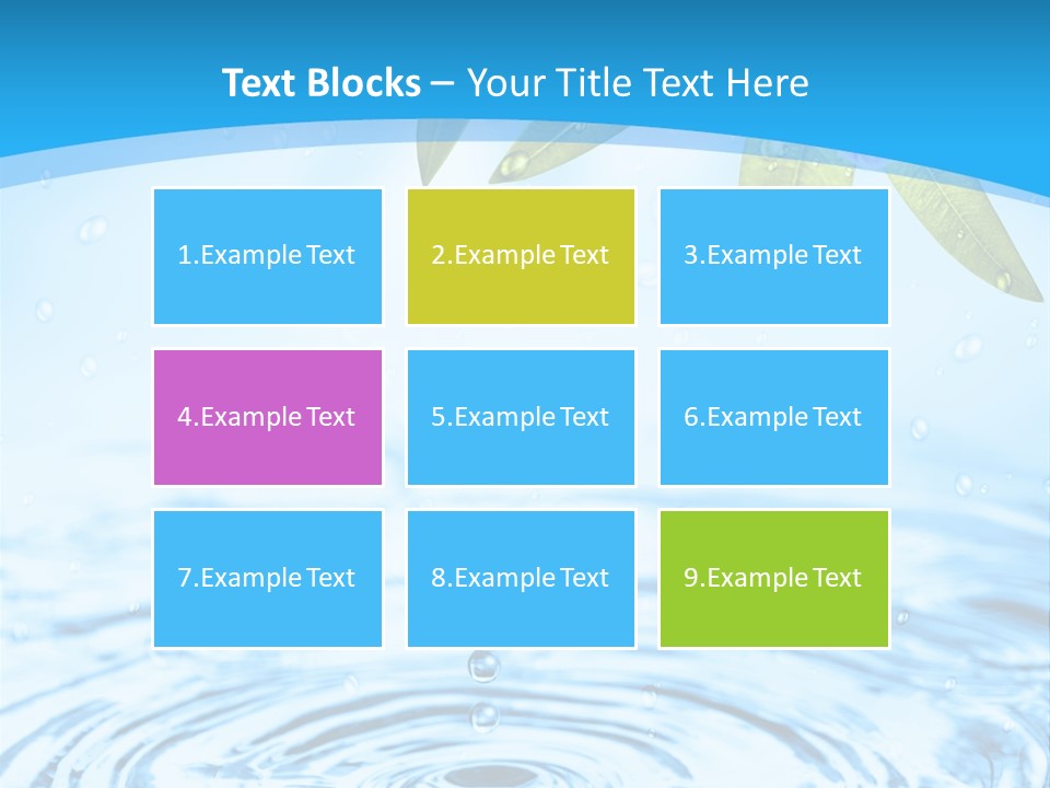 Summer Purity Healthy PowerPoint Template