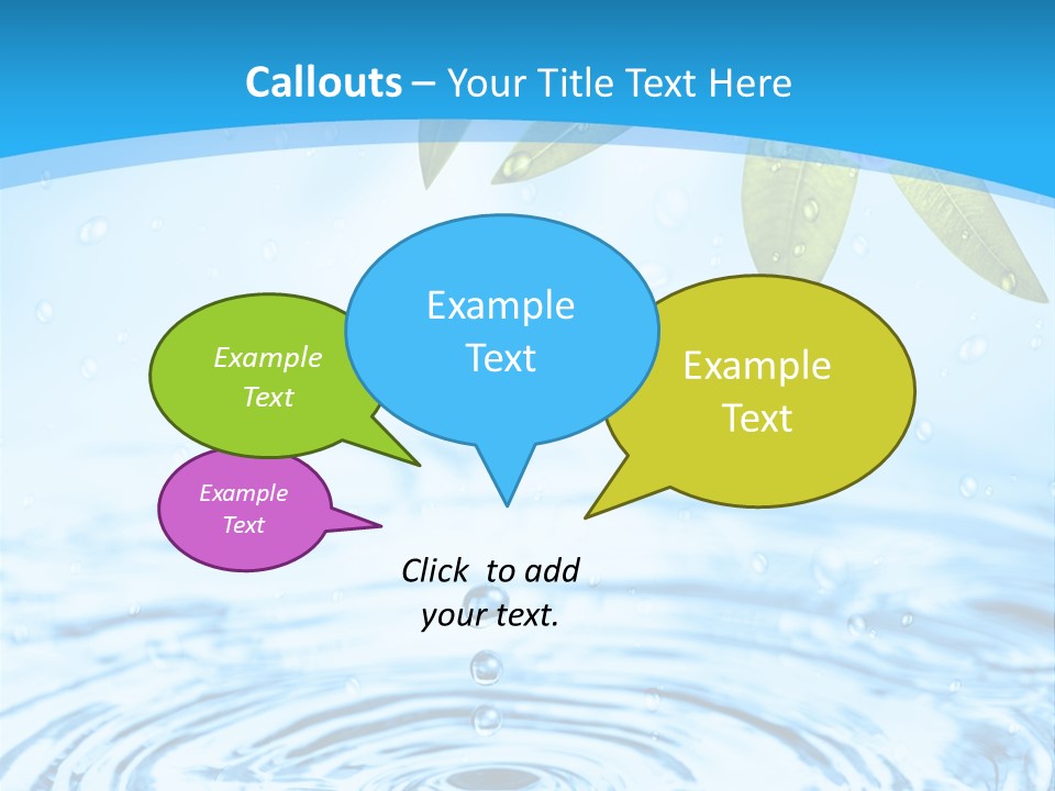 Summer Purity Healthy PowerPoint Template