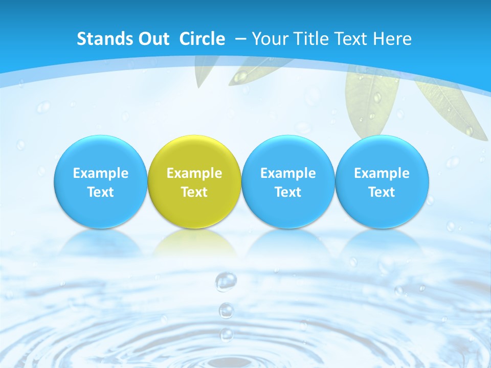 Summer Purity Healthy PowerPoint Template