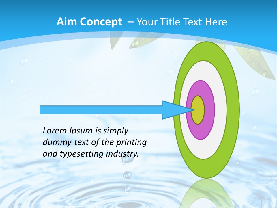 Summer Purity Healthy PowerPoint Template