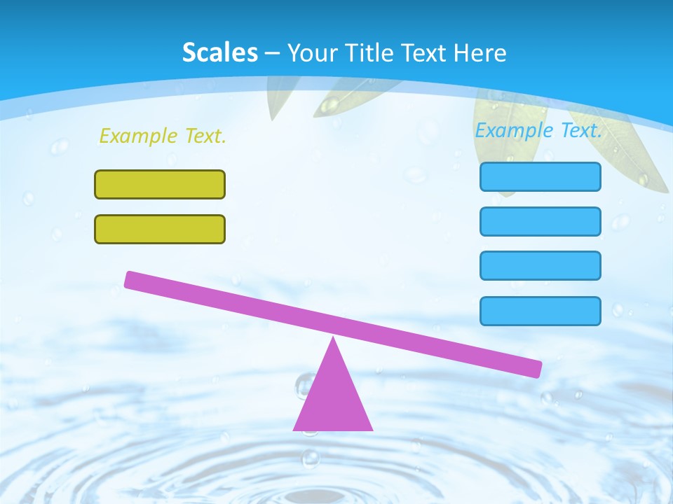 Summer Purity Healthy PowerPoint Template