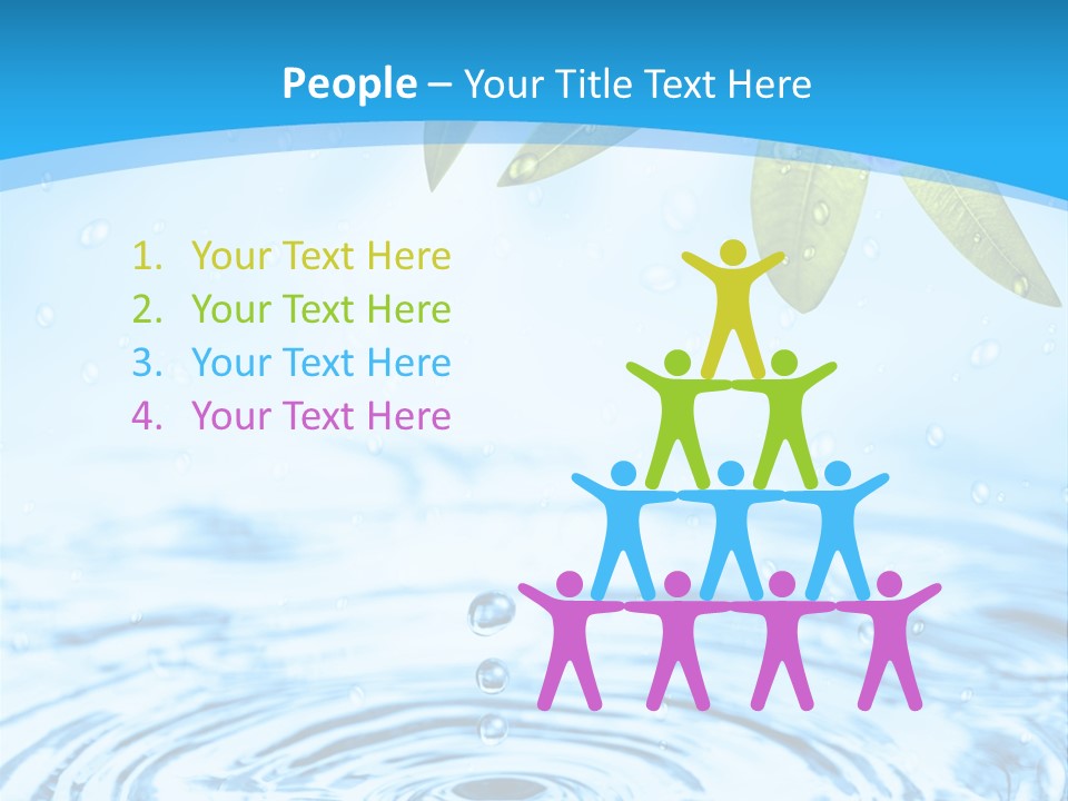 Summer Purity Healthy PowerPoint Template