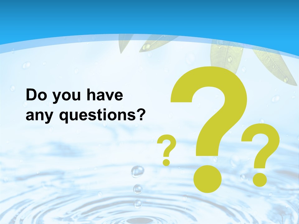 Summer Purity Healthy PowerPoint Template