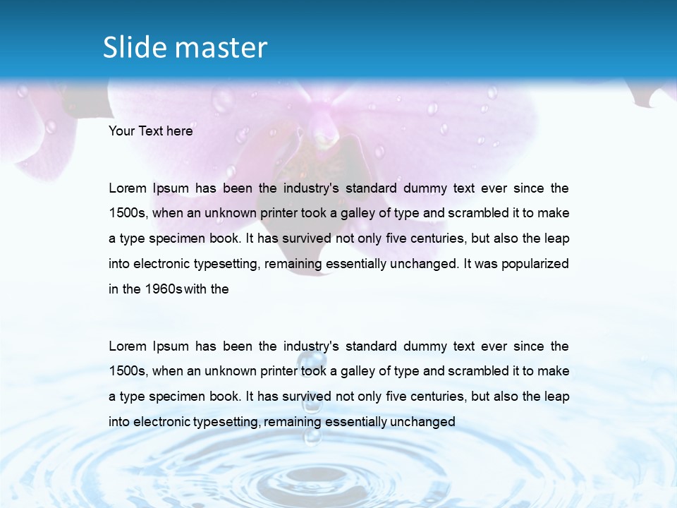 Relaxation Well Being Blossom PowerPoint Template