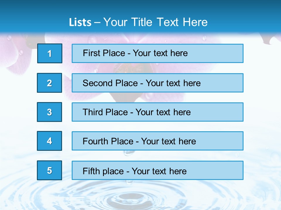 Relaxation Well Being Blossom PowerPoint Template