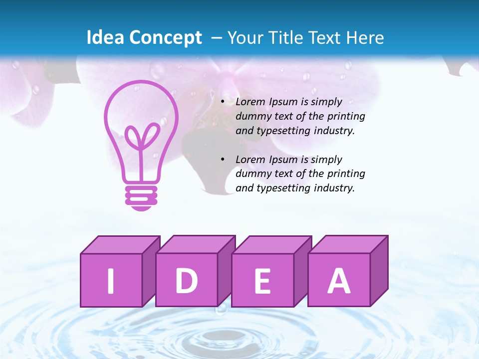 Relaxation Well Being Blossom PowerPoint Template