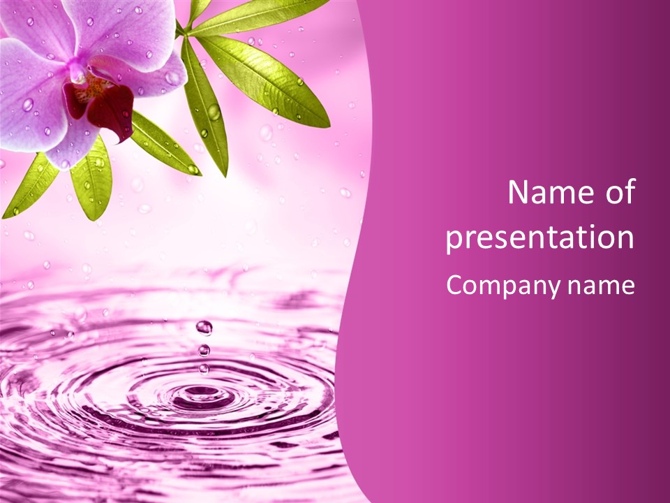 Female Spring Salon PowerPoint Template