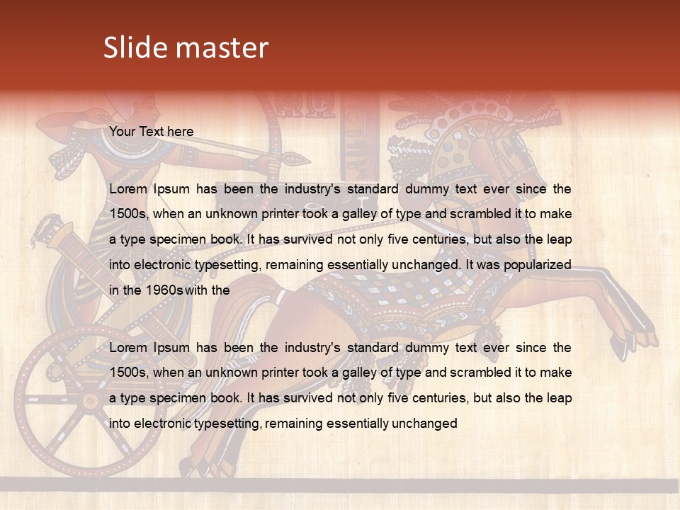 Paint Old Text PowerPoint Template