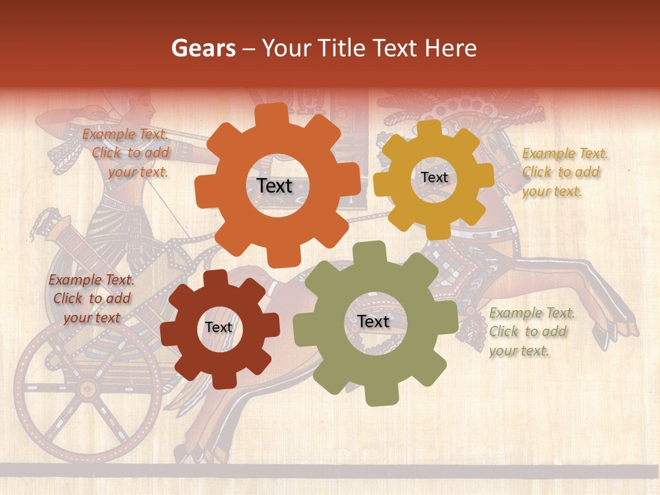 Paint Old Text PowerPoint Template