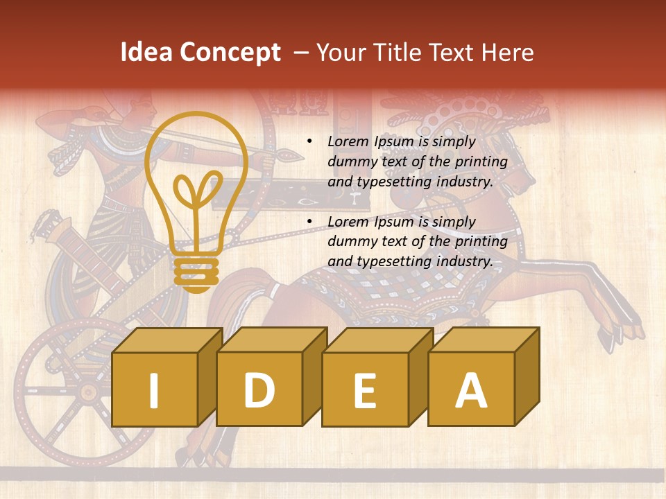 Paint Old Text PowerPoint Template