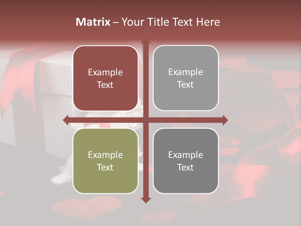 Decoration Cardboard Heart PowerPoint Template