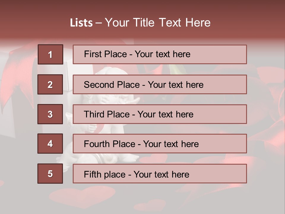 Decoration Cardboard Heart PowerPoint Template