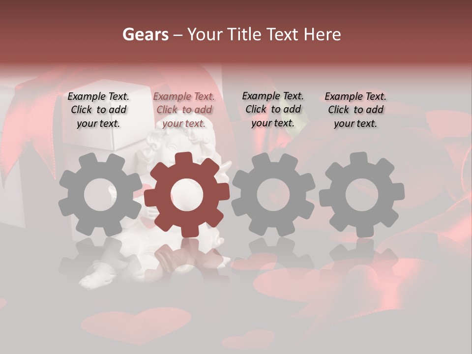 Decoration Cardboard Heart PowerPoint Template