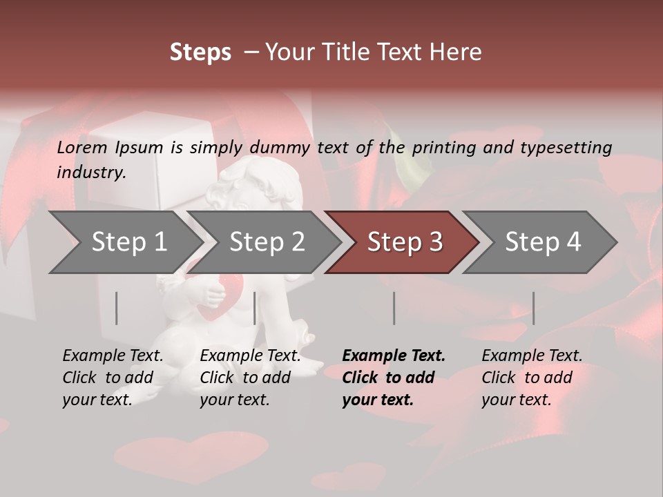 Decoration Cardboard Heart PowerPoint Template