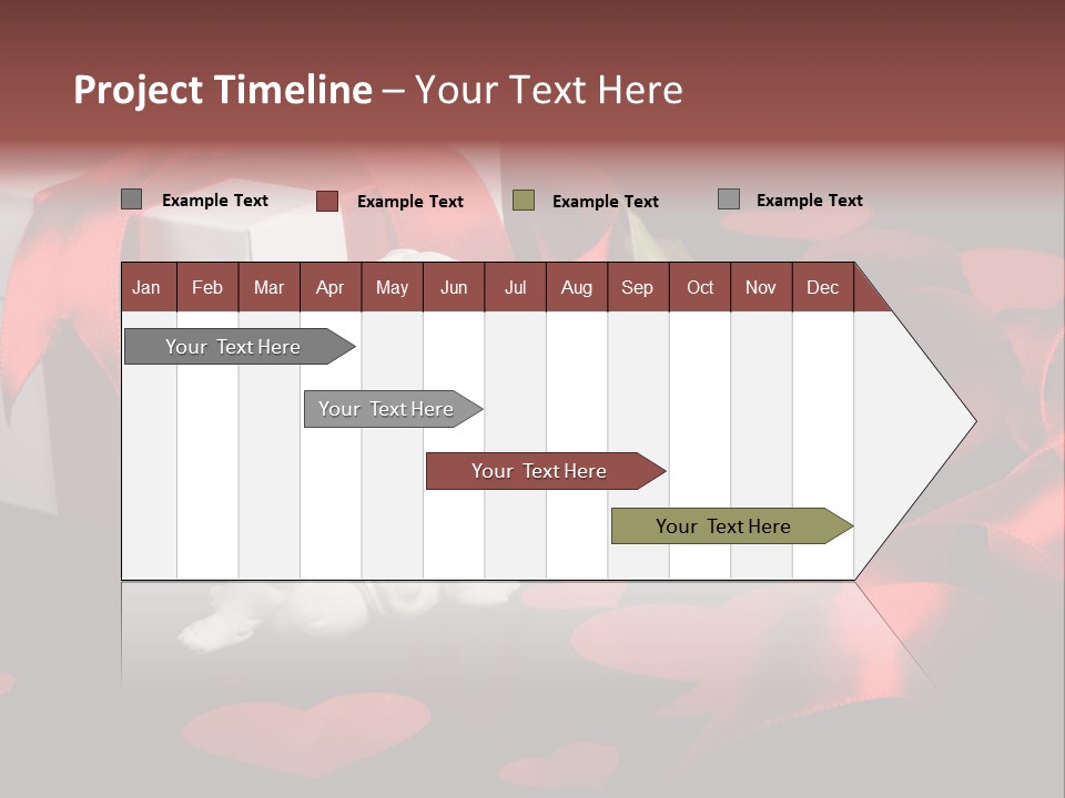 Decoration Cardboard Heart PowerPoint Template