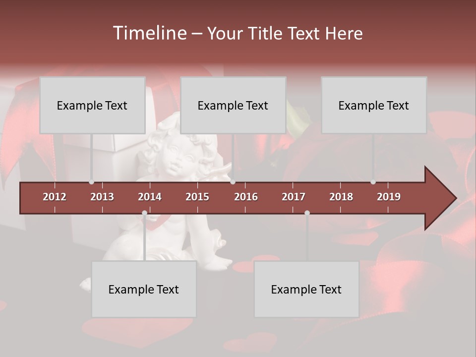 Decoration Cardboard Heart PowerPoint Template