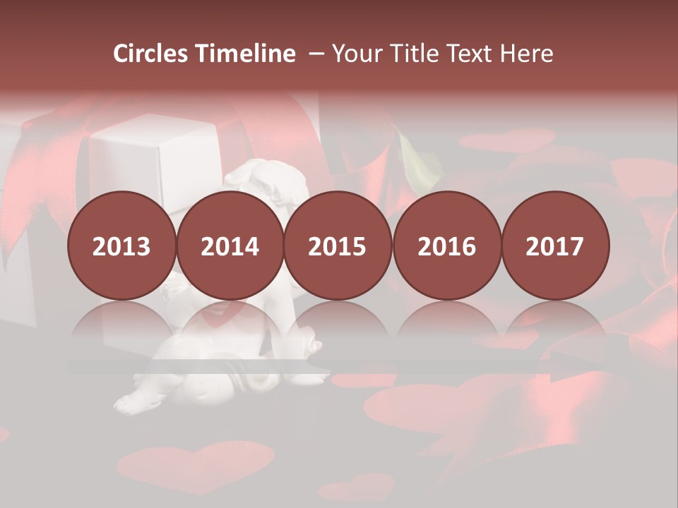 Decoration Cardboard Heart PowerPoint Template