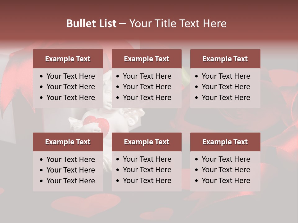 Decoration Cardboard Heart PowerPoint Template