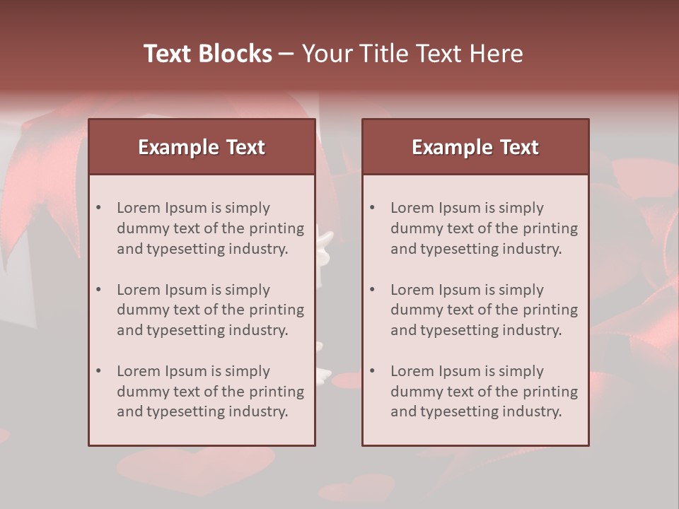Decoration Cardboard Heart PowerPoint Template