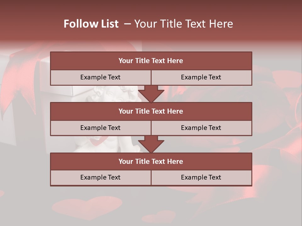 Decoration Cardboard Heart PowerPoint Template