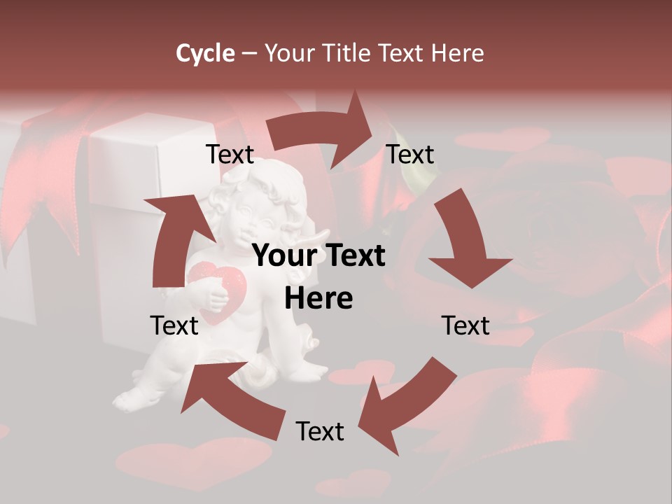 Decoration Cardboard Heart PowerPoint Template