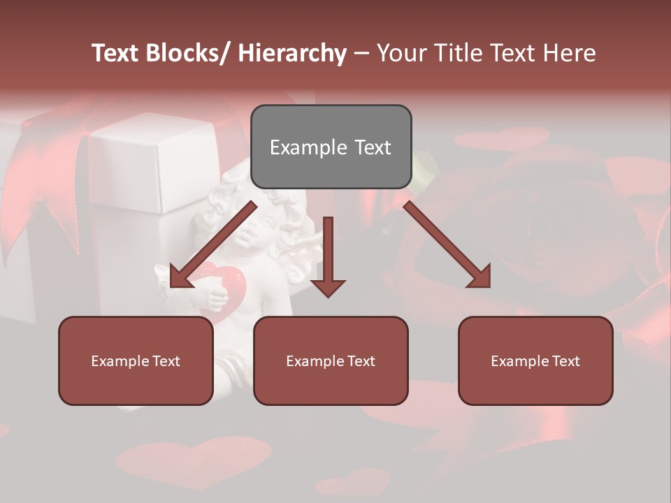 Decoration Cardboard Heart PowerPoint Template