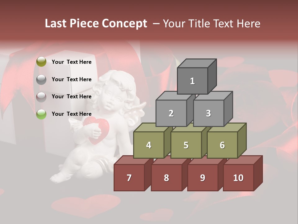 Decoration Cardboard Heart PowerPoint Template