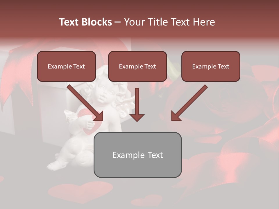 Decoration Cardboard Heart PowerPoint Template