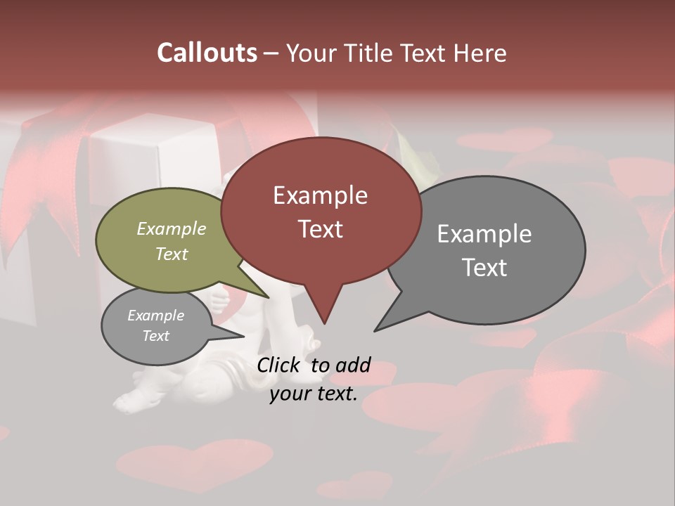 Decoration Cardboard Heart PowerPoint Template