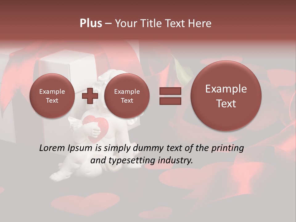 Decoration Cardboard Heart PowerPoint Template