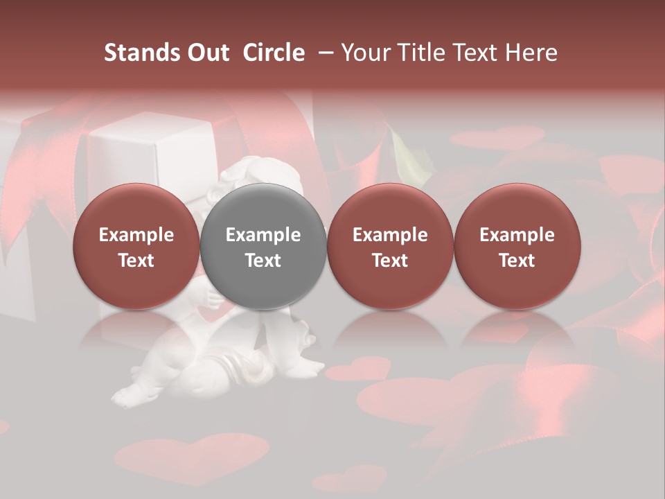 Decoration Cardboard Heart PowerPoint Template