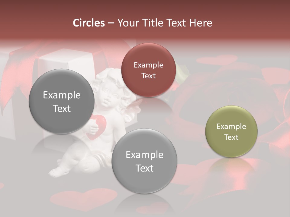 Decoration Cardboard Heart PowerPoint Template