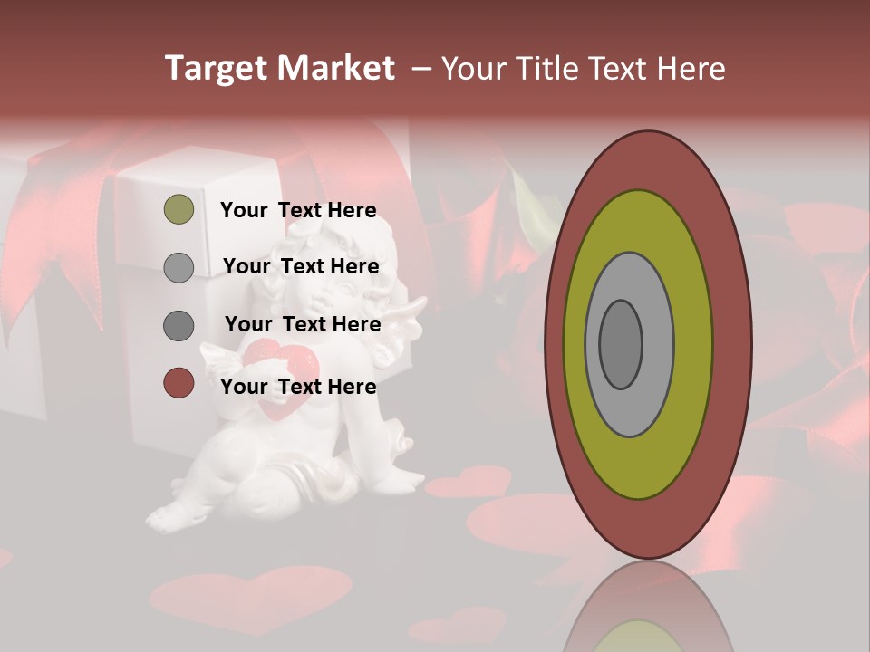 Decoration Cardboard Heart PowerPoint Template