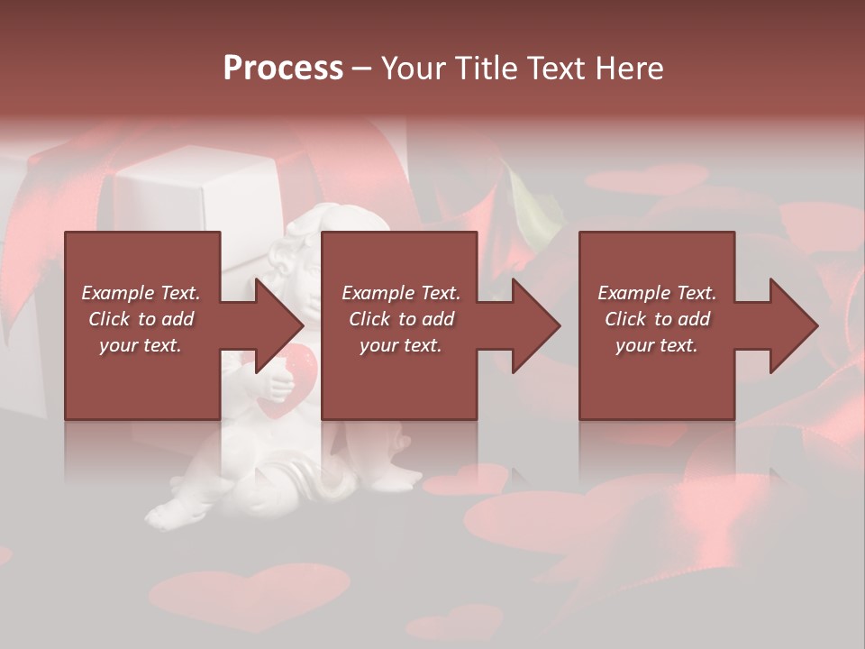Decoration Cardboard Heart PowerPoint Template
