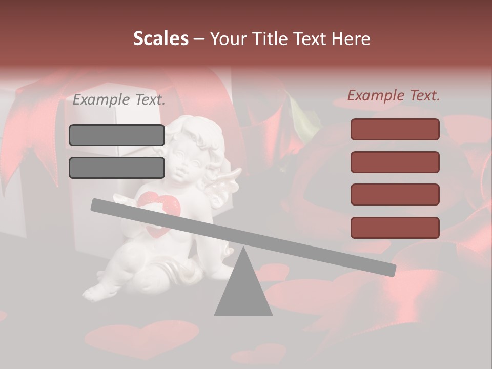 Decoration Cardboard Heart PowerPoint Template