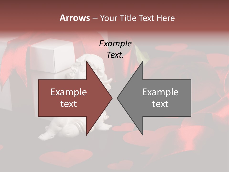 Decoration Cardboard Heart PowerPoint Template