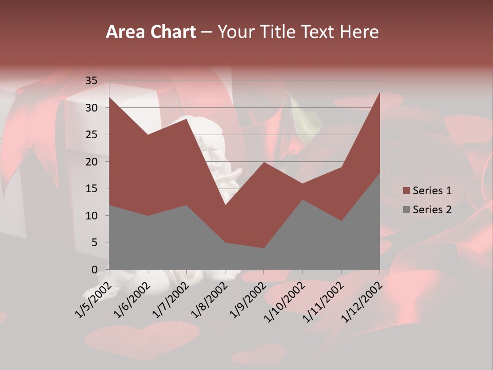 Decoration Cardboard Heart PowerPoint Template