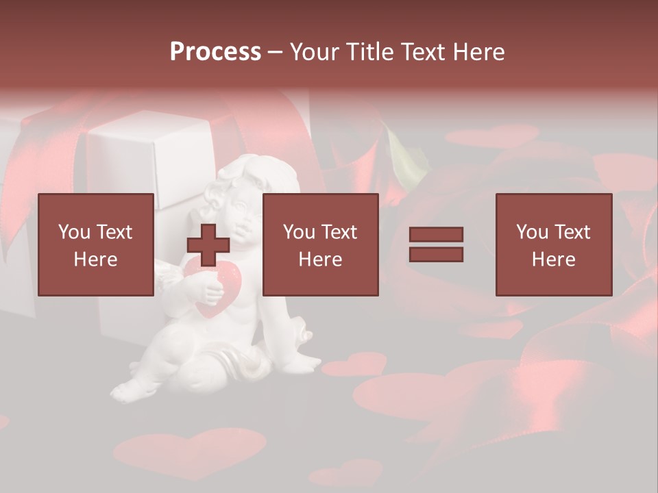 Decoration Cardboard Heart PowerPoint Template