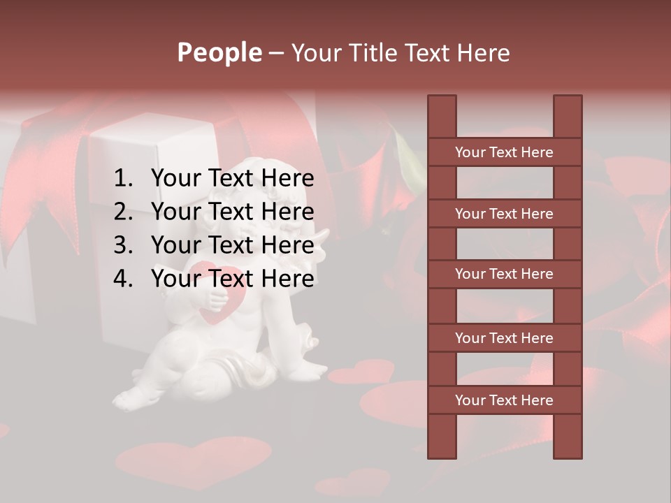 Decoration Cardboard Heart PowerPoint Template