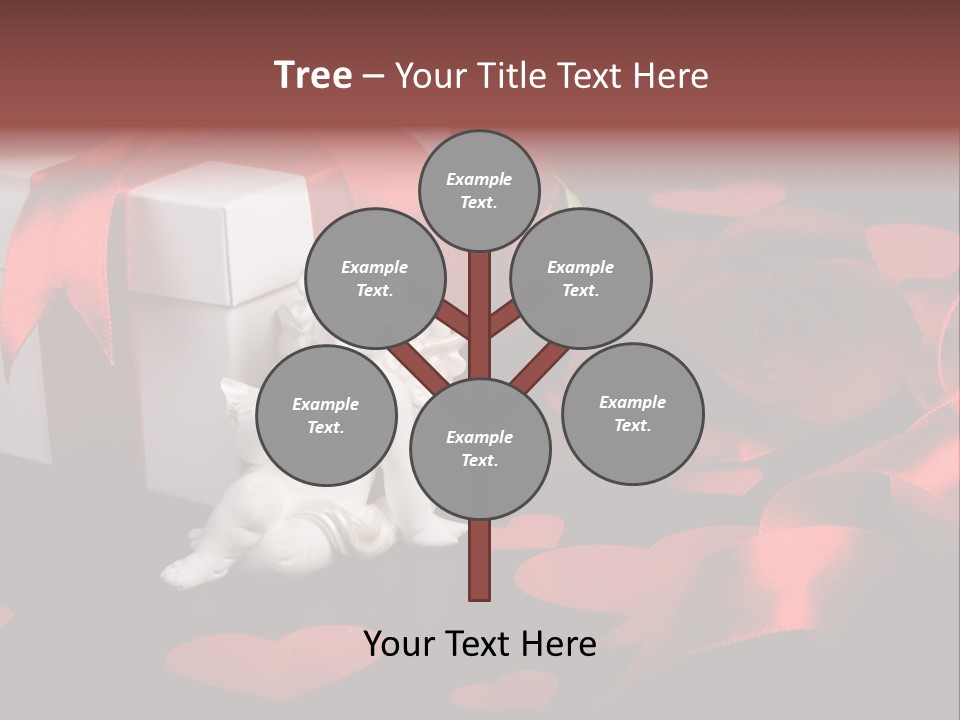 Decoration Cardboard Heart PowerPoint Template