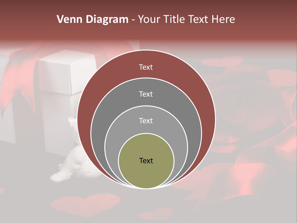 Decoration Cardboard Heart PowerPoint Template