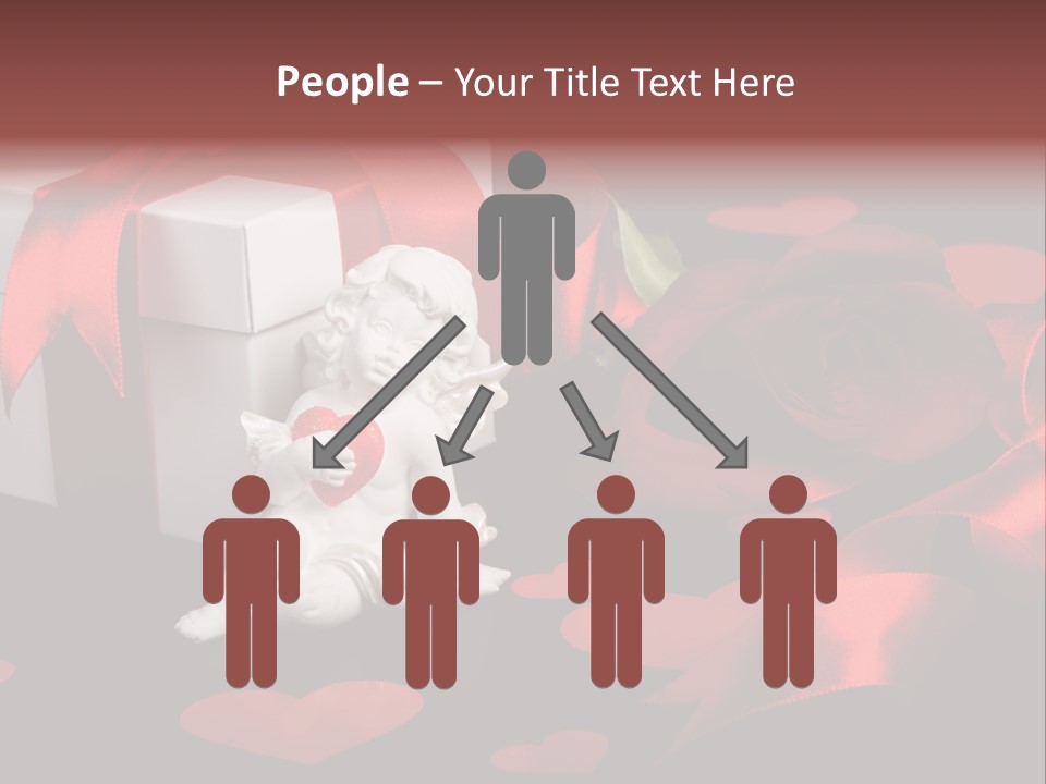 Decoration Cardboard Heart PowerPoint Template