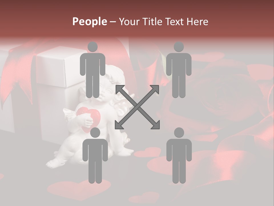 Decoration Cardboard Heart PowerPoint Template