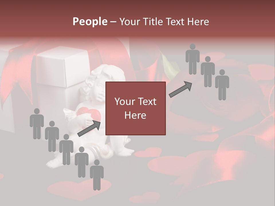 Decoration Cardboard Heart PowerPoint Template