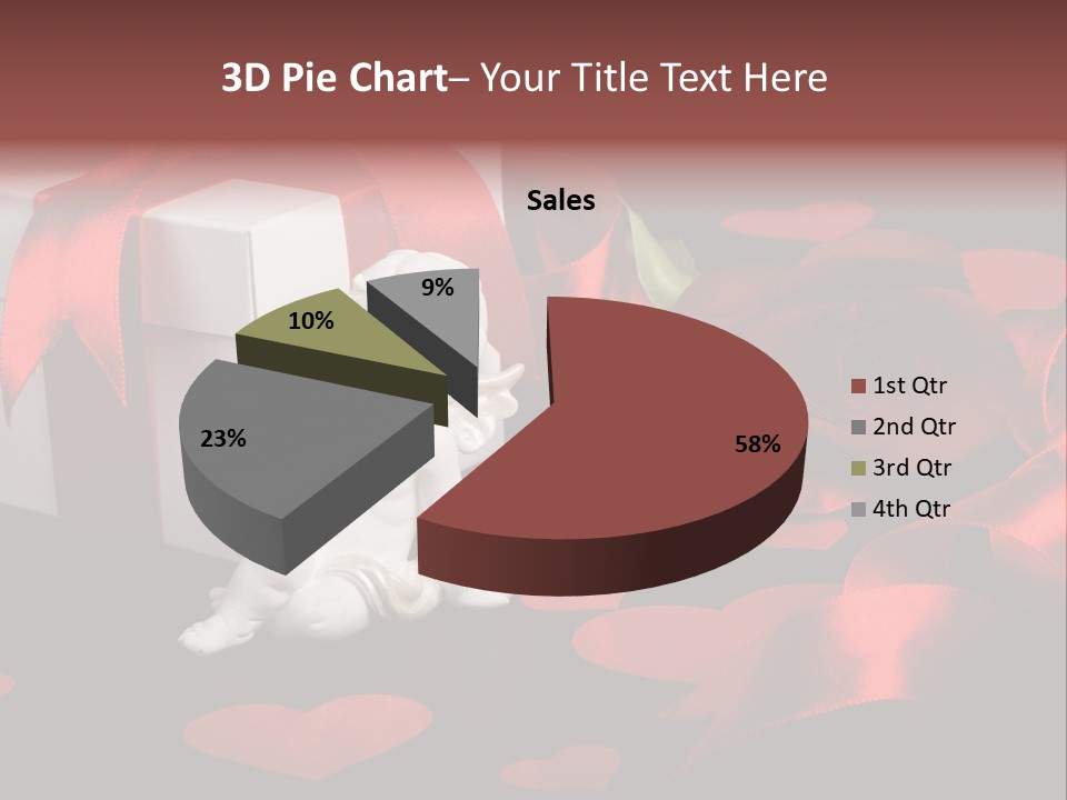 Decoration Cardboard Heart PowerPoint Template